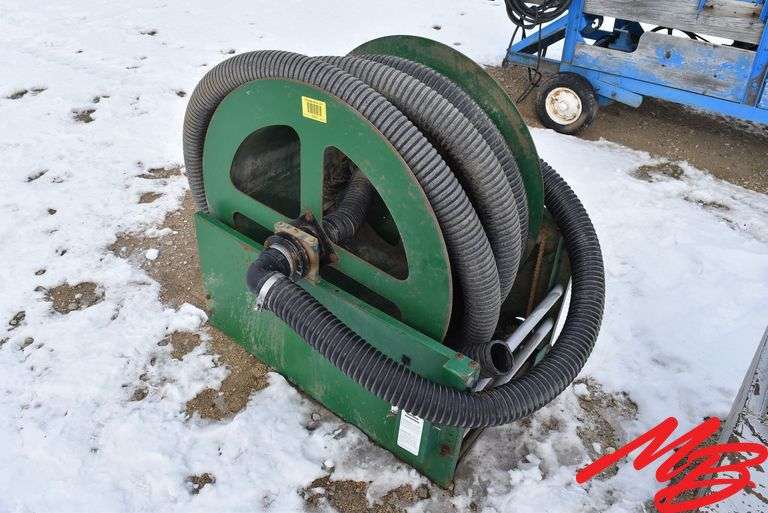 Super Reel w/ 4" Plastic Hose, Electric Windup (Running condition unknown)
