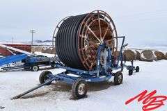 Long Water Reel w/Big Gun Sprinkler, 5" Poly Hose