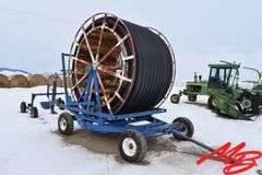 Long Water Reel w/Big Gun Sprinkler, 5" Poly Hose