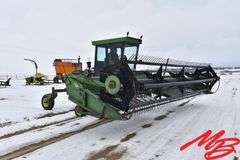 John Deere 2280 Diesel Swather, 24' Draper Header w/Poly Tine Reel