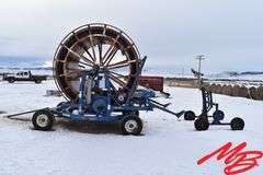 Long Water Reel w/Big Gun Sprinkler, 5" Poly Hose
