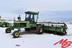 John Deere 2280 Diesel Swather, 24' Draper Header w/Poly Tine Reel