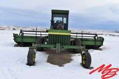 John Deere 2280 Diesel Swather, 24' Draper Header w/Poly Tine Reel