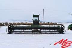 John Deere 2280 Diesel Swather, 24' Draper Header w/Poly Tine Reel