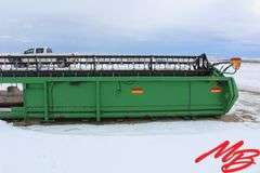 John Deere 635F Hydea Flex Header, Poly Tine Reel, Poly Cones, Light Package