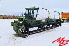 John Deere 2280 Diesel Swather, 24' Draper Header w/Poly Tine Reel