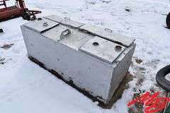 2 Compartment Fuel Tank w/Tool Box 5'x 27"x 25"