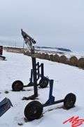 Long Water Reel w/Big Gun Sprinkler, 5" Poly Hose
