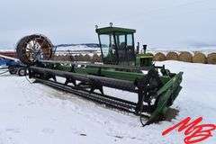 John Deere 2280 Diesel Swather, 24' Draper Header w/Poly Tine Reel