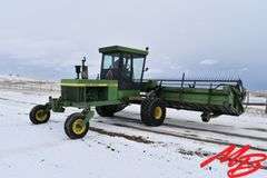 John Deere 2280 Diesel Swather, 24' Draper Header w/Poly Tine Reel