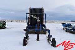 Long Water Reel w/Big Gun Sprinkler, 5" Poly Hose