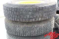 (4) Tires w/Rims; 10.00 R20 (pr), 8 bolt Rims