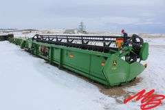 John Deere 635F Hydea Flex Header, Poly Tine Reel, Poly Cones, Light Package