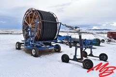 Long Water Reel w/Big Gun Sprinkler, 5" Poly Hose