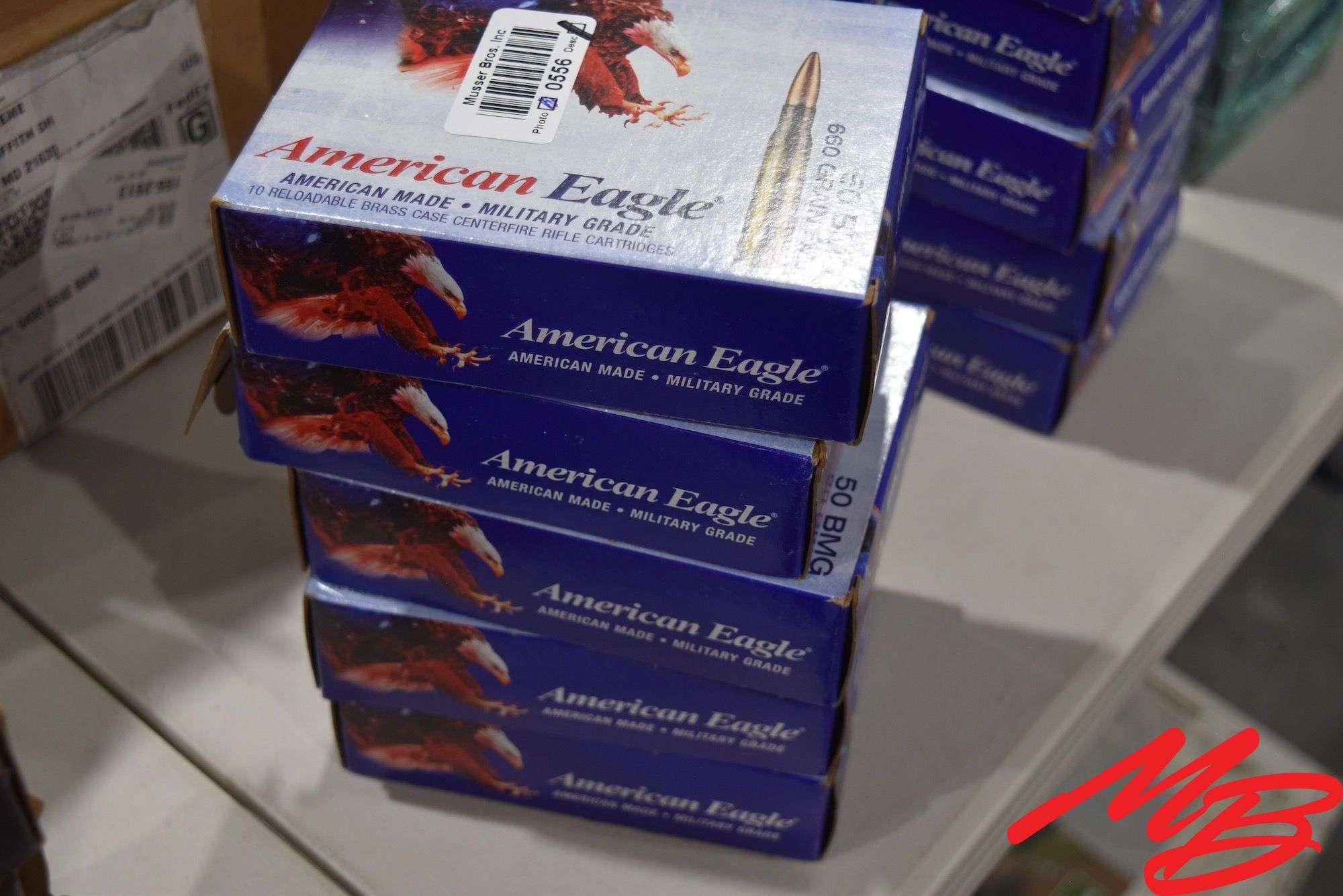 (5) Boxes Federal 50 BMG Ammunition