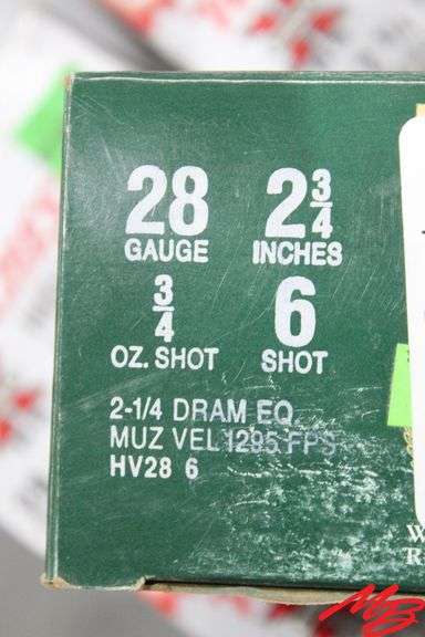 (13) Boxes Winchester 28 Gauge Shotgun Shells 2-3/4", 5/6 shot