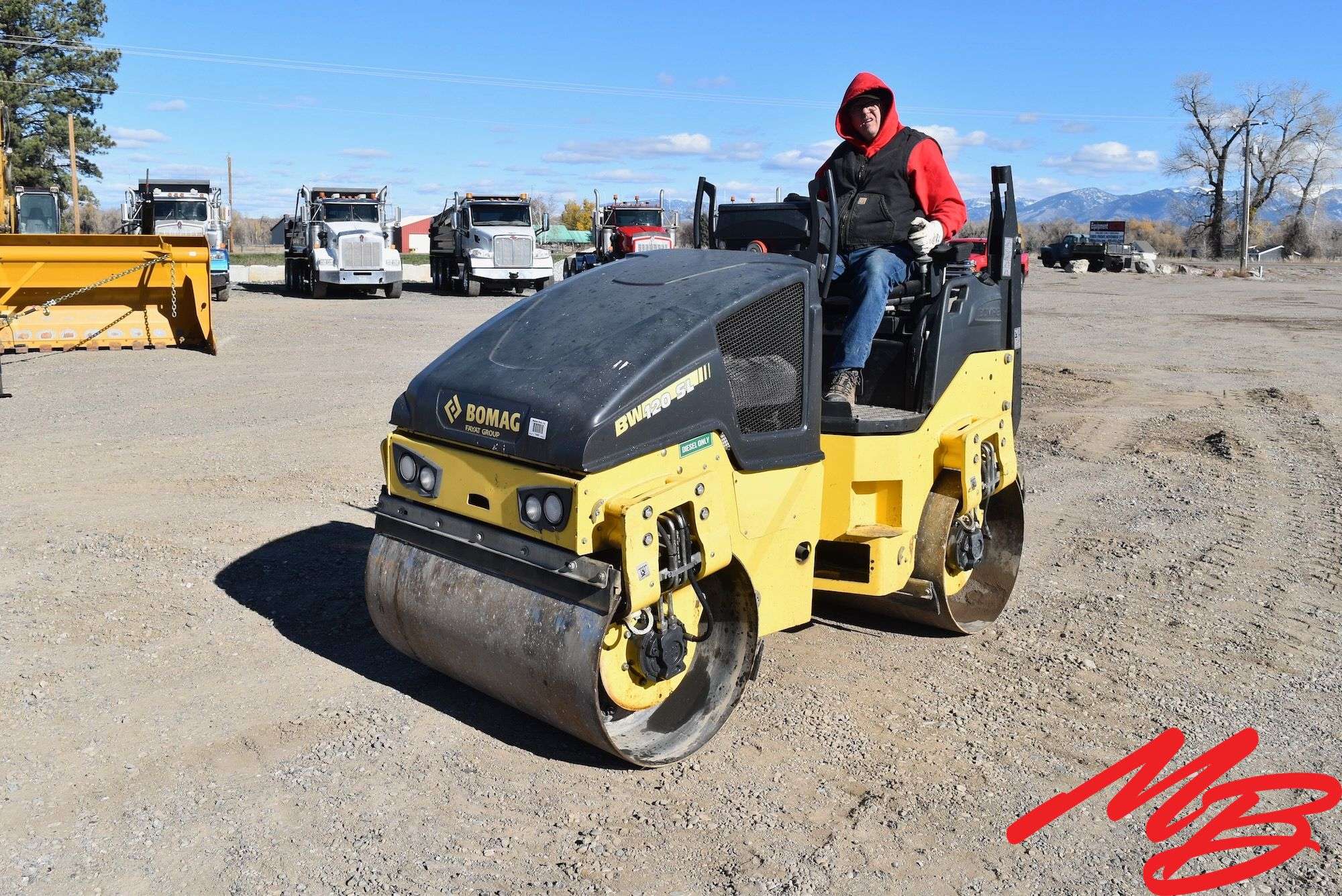 2020  Bomag  BW120 SL  48" Smooth Dual Drum Roller (650 Total Hrs)