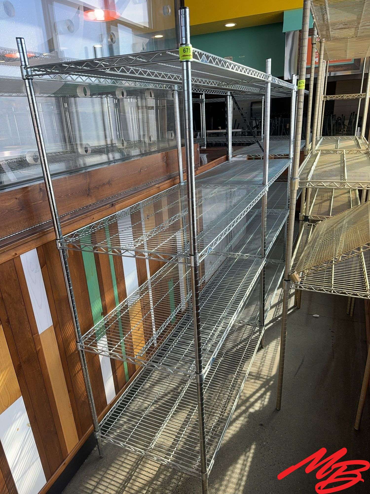 (4) Bakery Shelves