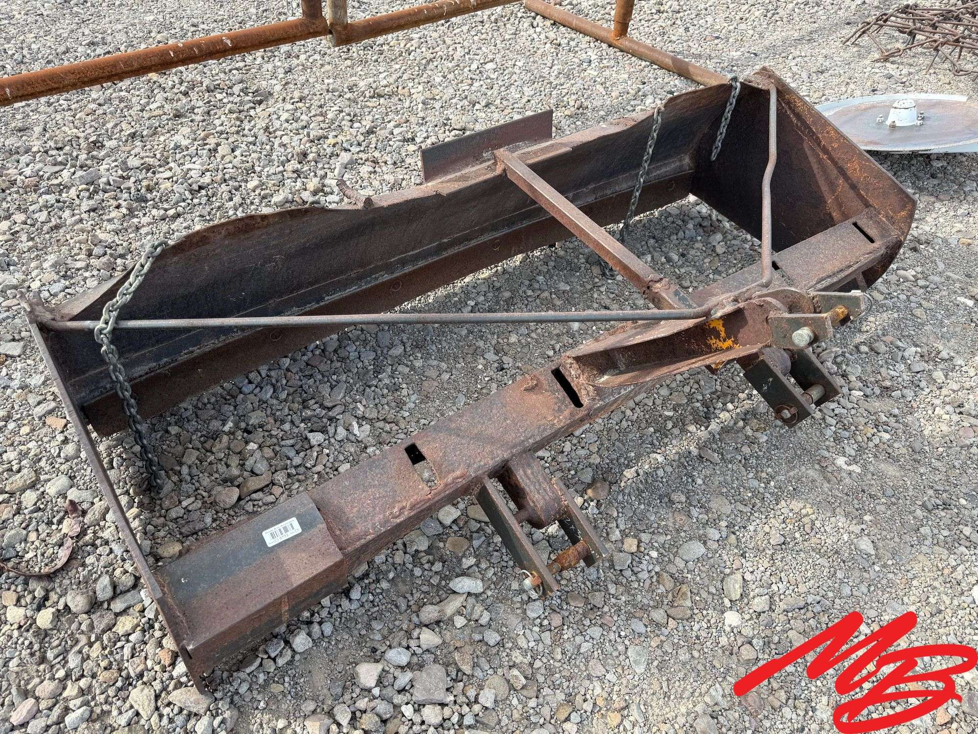 6' Box Scraper, 3-Point *Poor condition