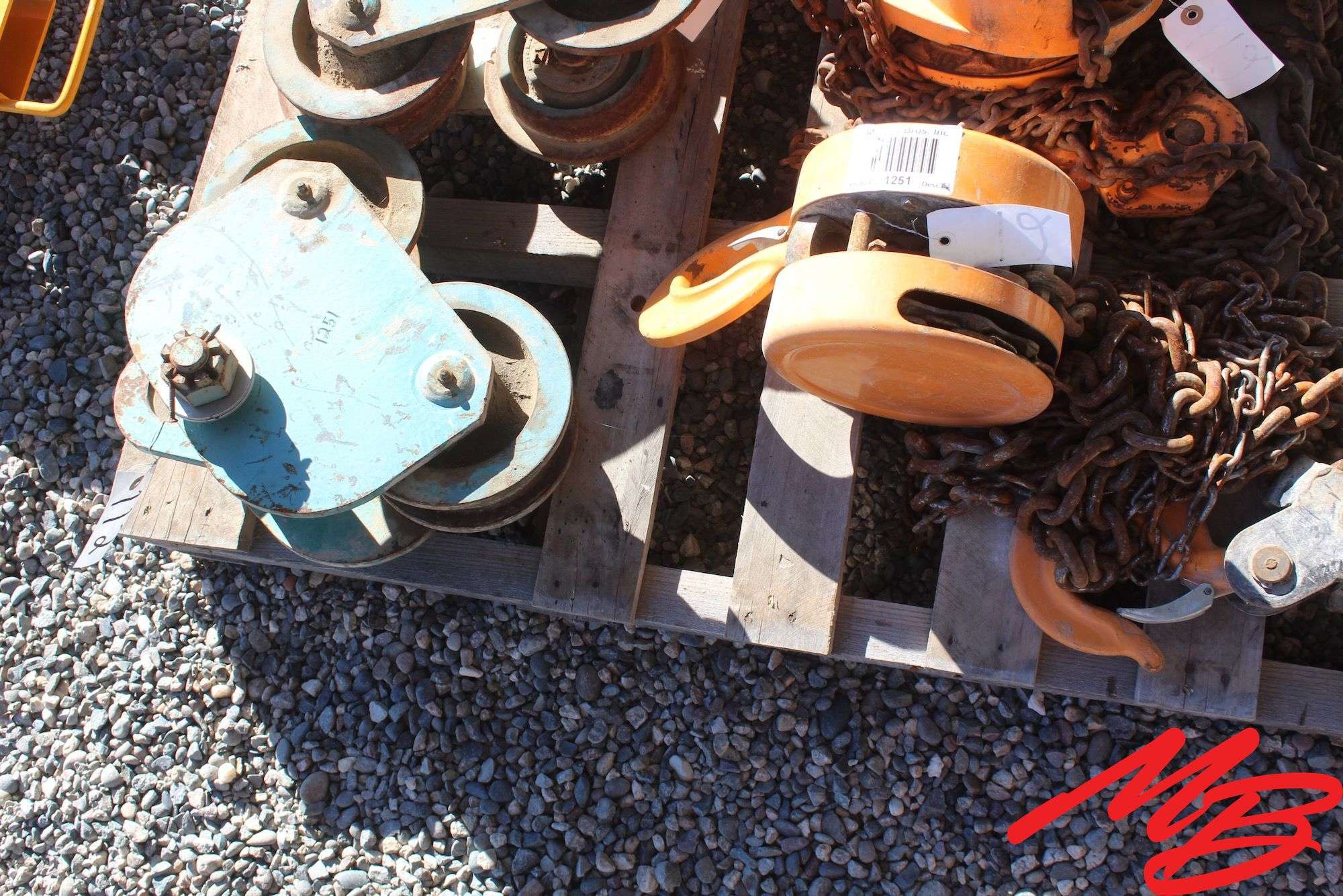 Harrington 3-Ton Chain Hoist w/Chain Hoist Trolley