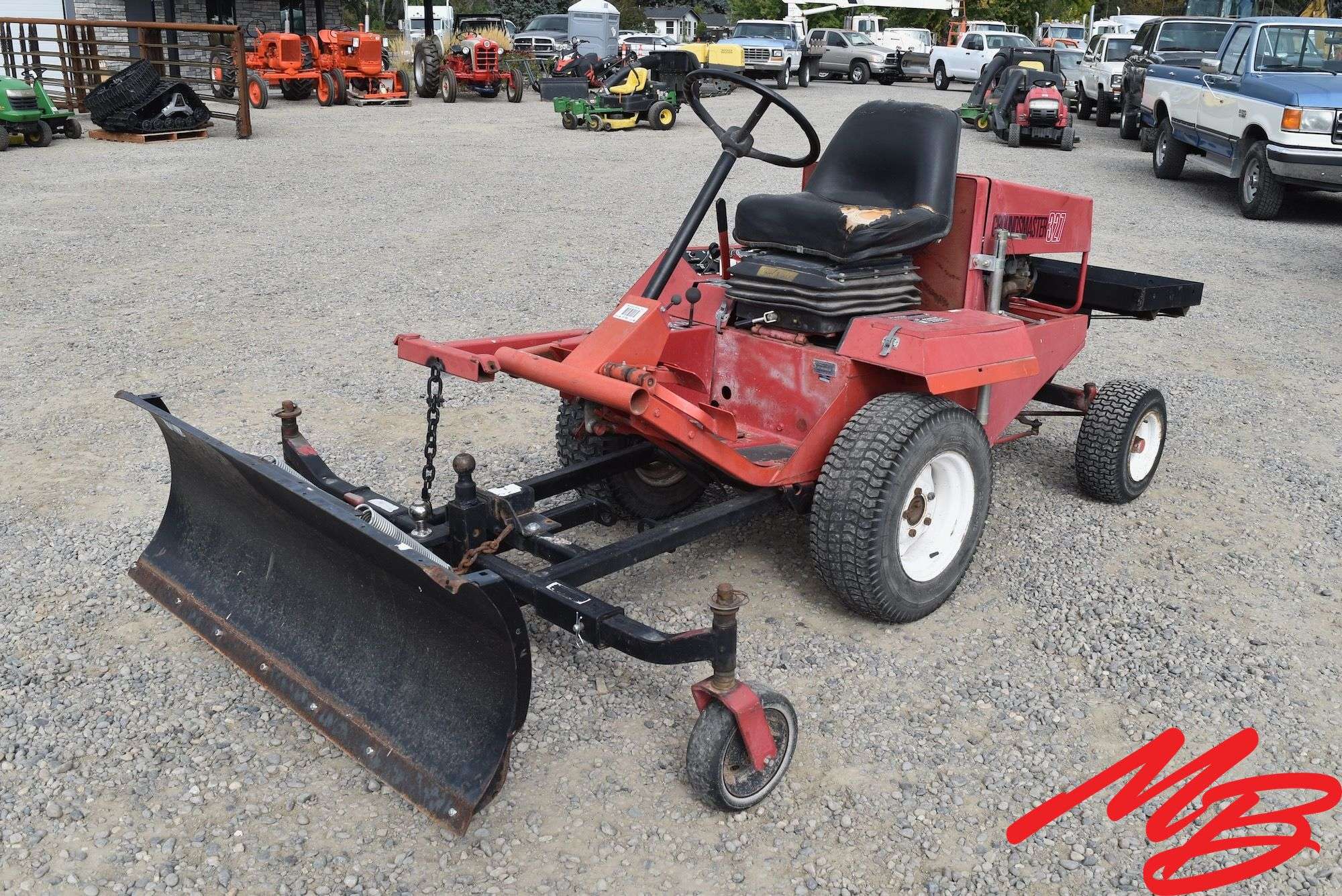 Toro Groundsmaster 327 Zero Turn Lawnmower w/54" Snow Plow & Hitch Attachment