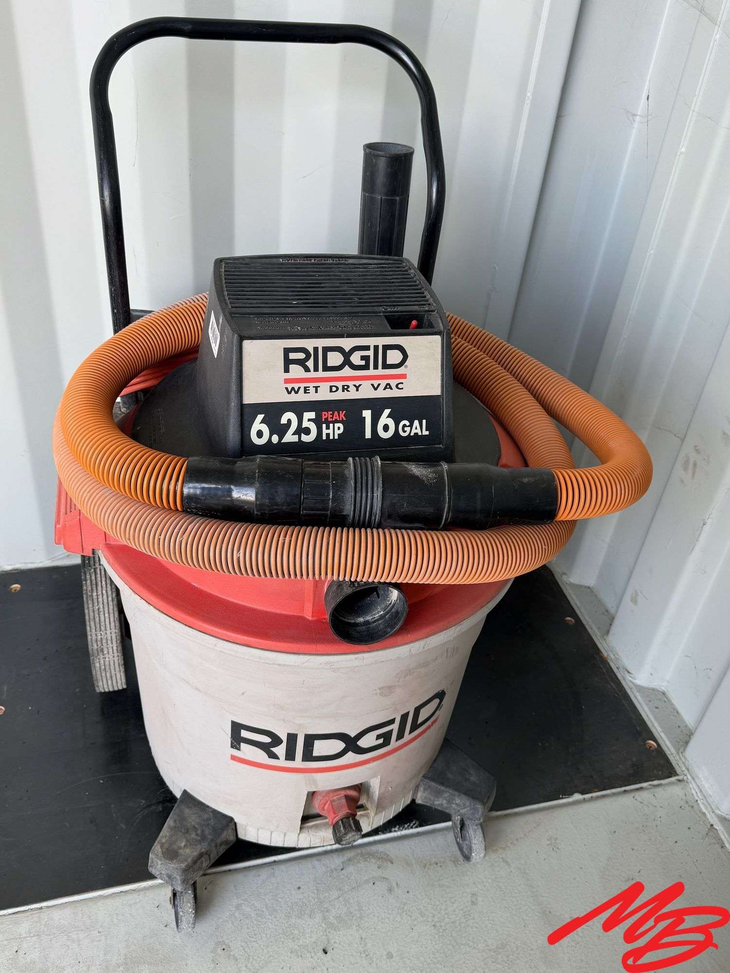Ridgid Wet Dry Vacuum, 6.25 hp, 16 gal
