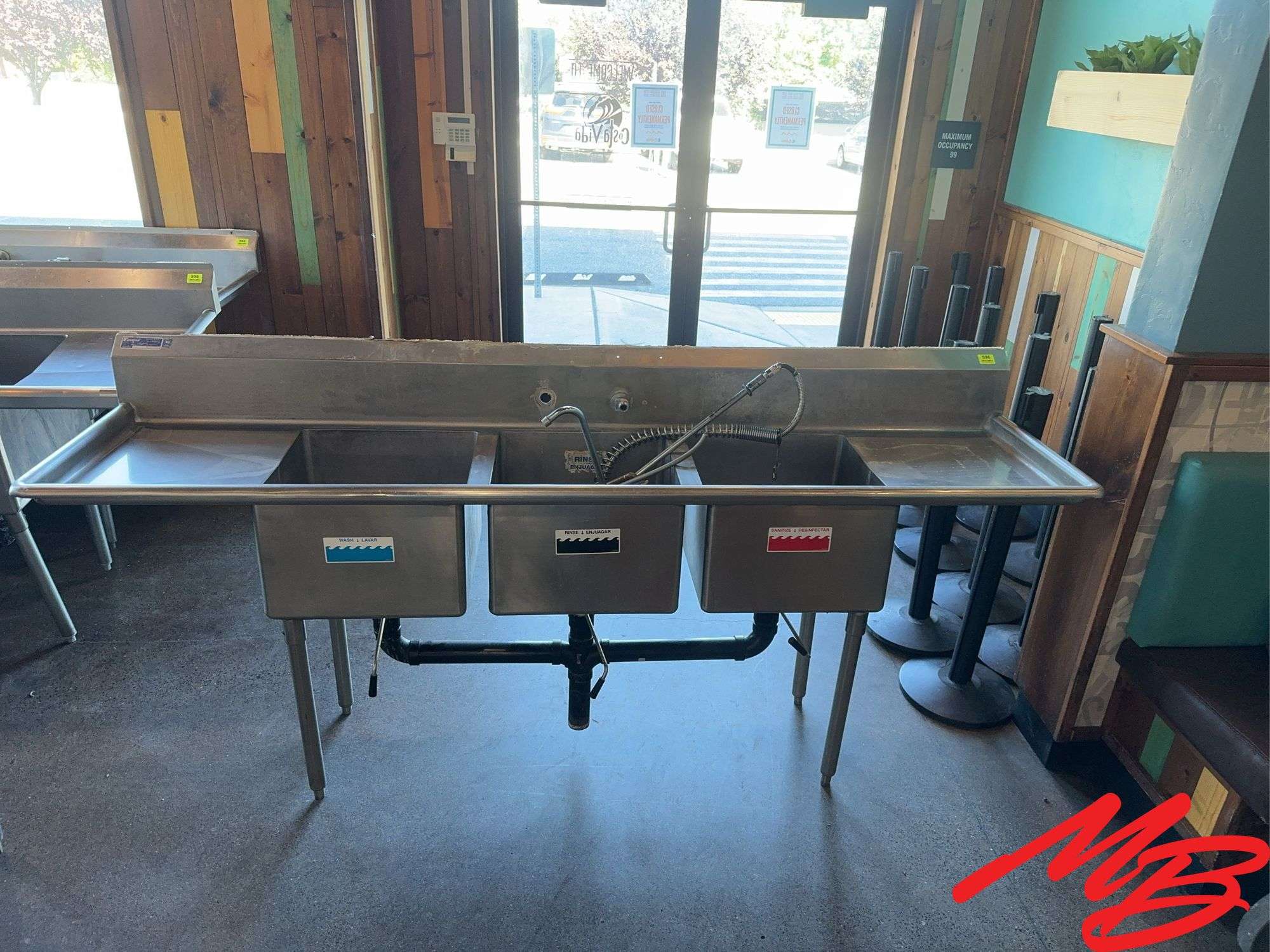 Duke SS 3 Bay Sink