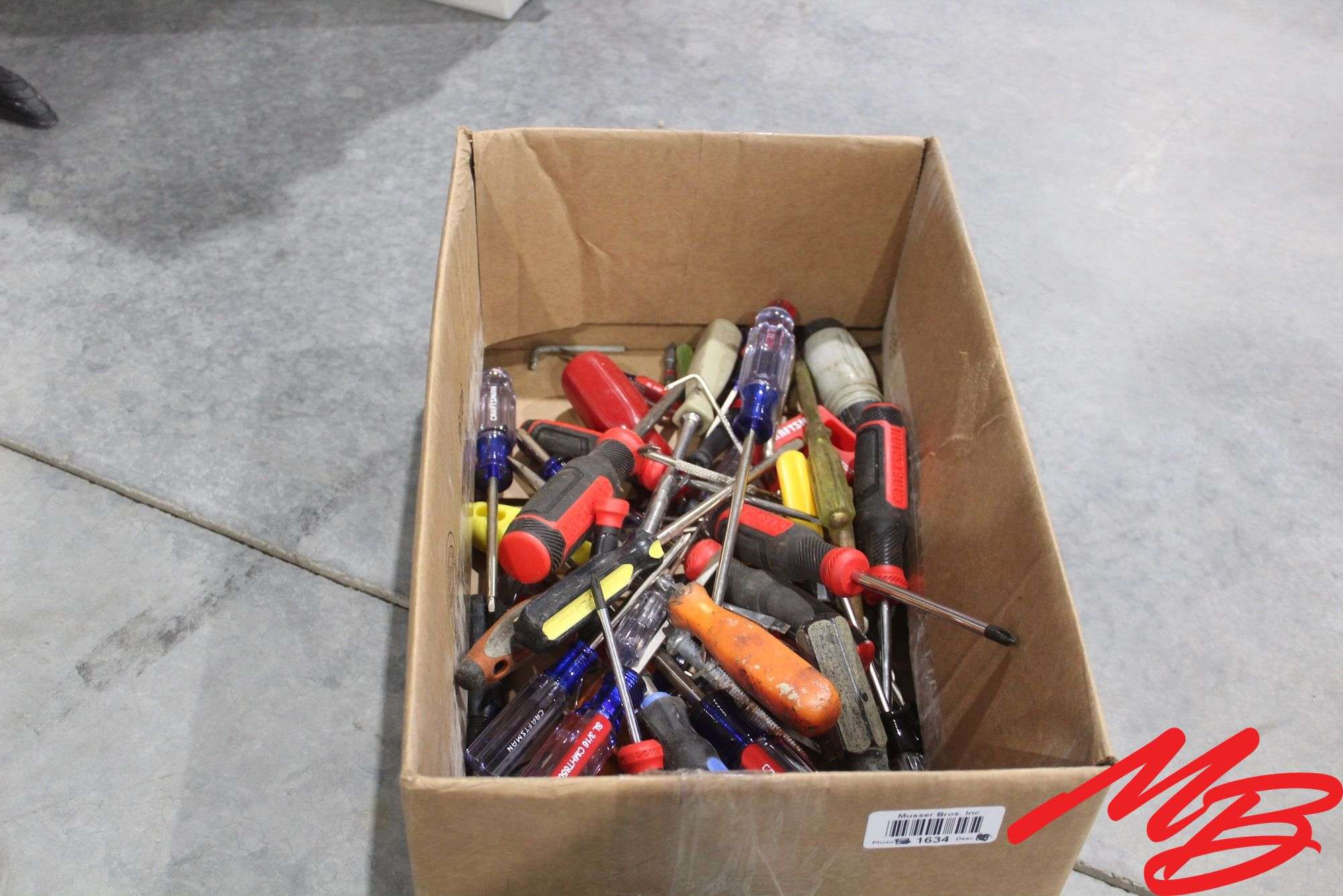 Box of Assorted Screwdrivers