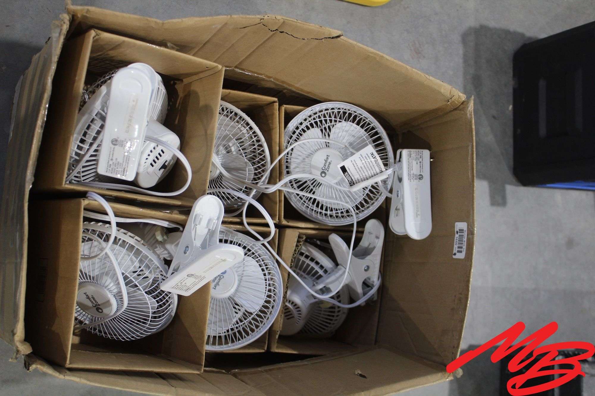 (6) Electric Portable Fans