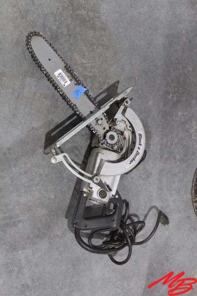 Black & Decker Worm Drive Saw w/Chain Saw Bar, 12"