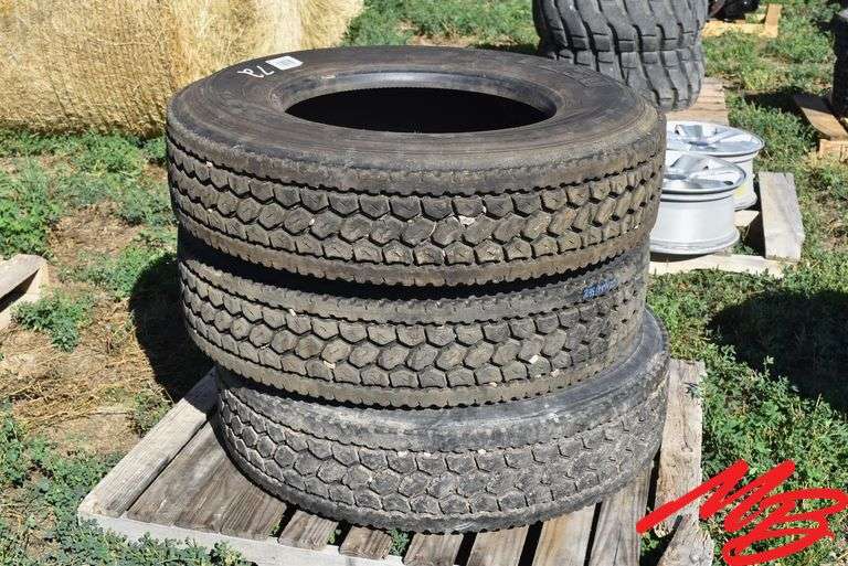 (3) Truck Tires 295/75R22.5 General ST250 (vg)