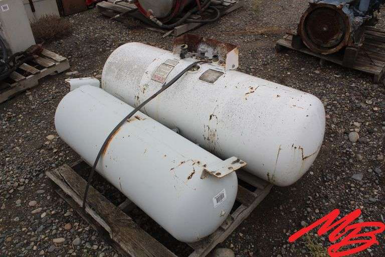 (2) Propane Tanks, 74.3gallon & 33gallon