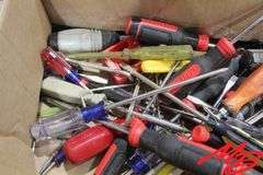 Box of Assorted Screwdrivers