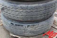 (4) Tires on Rims, 11R22.5 (poor)