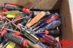 Box of Assorted Screwdrivers