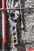 Assorted Tools:  High Lift Jack (bent), Pintle Hitch, Pins, etc.