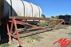 One Pair of Saw Horses w/Rolling Pipe, 32"x14'