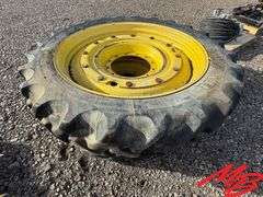 1-Pair Goodyear 320/90R46 Tractor Tires on 12-Bolt Wheels