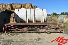 One Pair of Saw Horses w/Rolling Pipe, 32"x14'