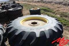 (6) Pivot Tires & Wheels 16.9-24, 8 hole, (vg)