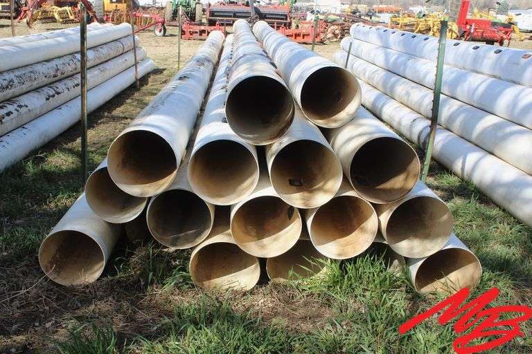 Plastic Gated Pipe, 12"x30', 20" spacing