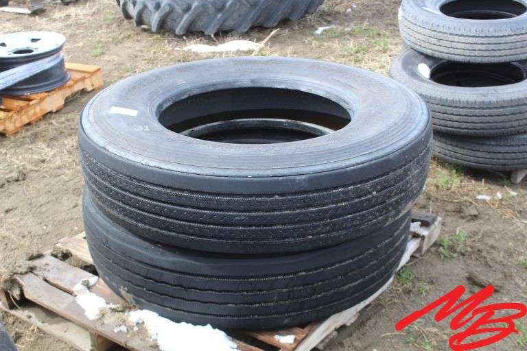 (2) Truck Tires 11R24.5 (gd)