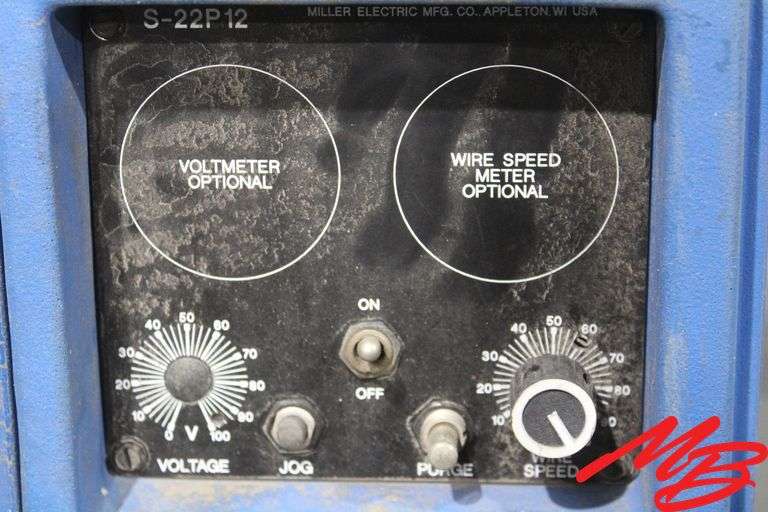 Miller S-22P 12 24v Constant Speed Wire Feeder w/Gas Hose & Mig Gun