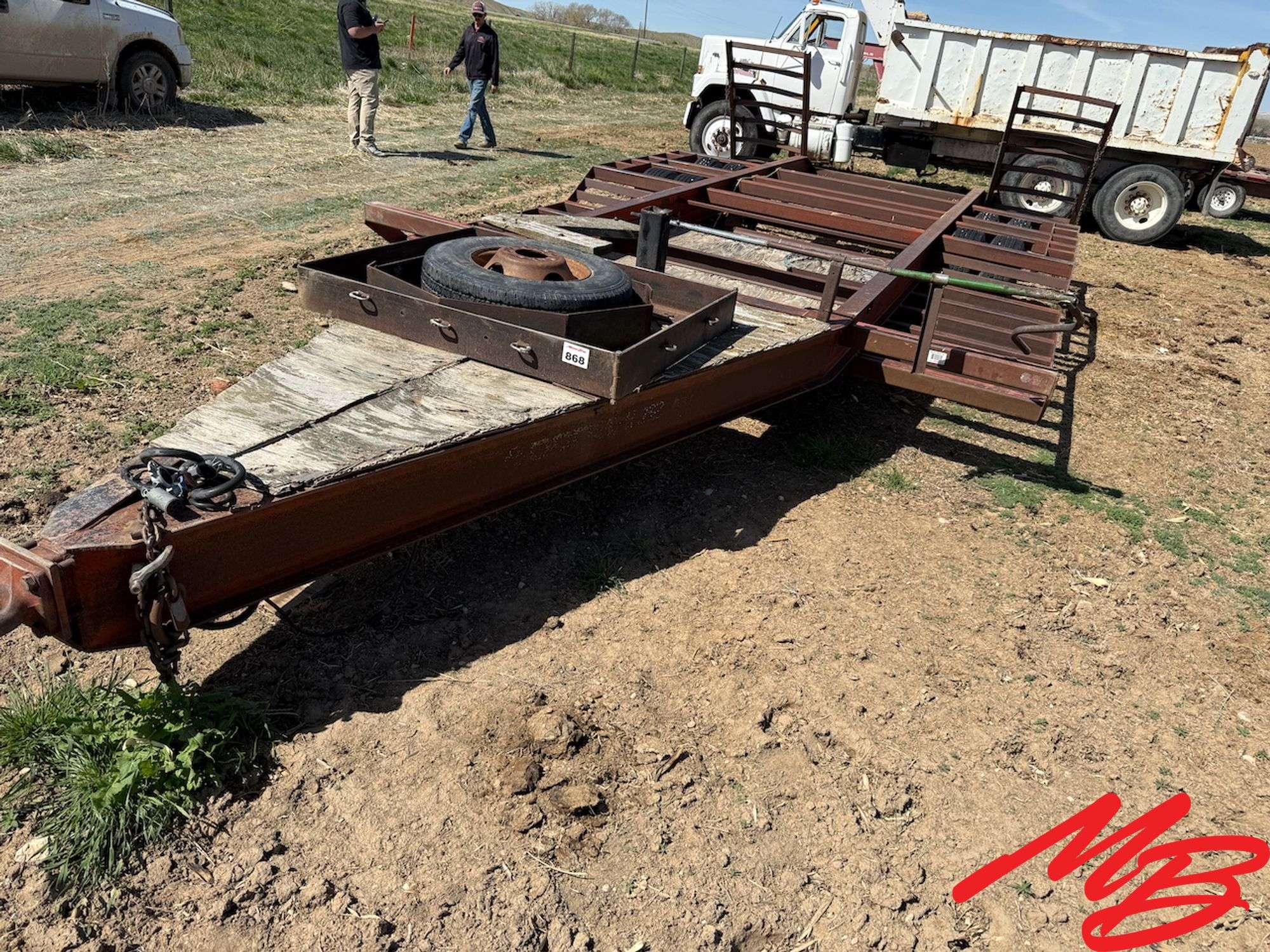 1977 Donahue Swather/Combine Trailer, 19'8"x12'