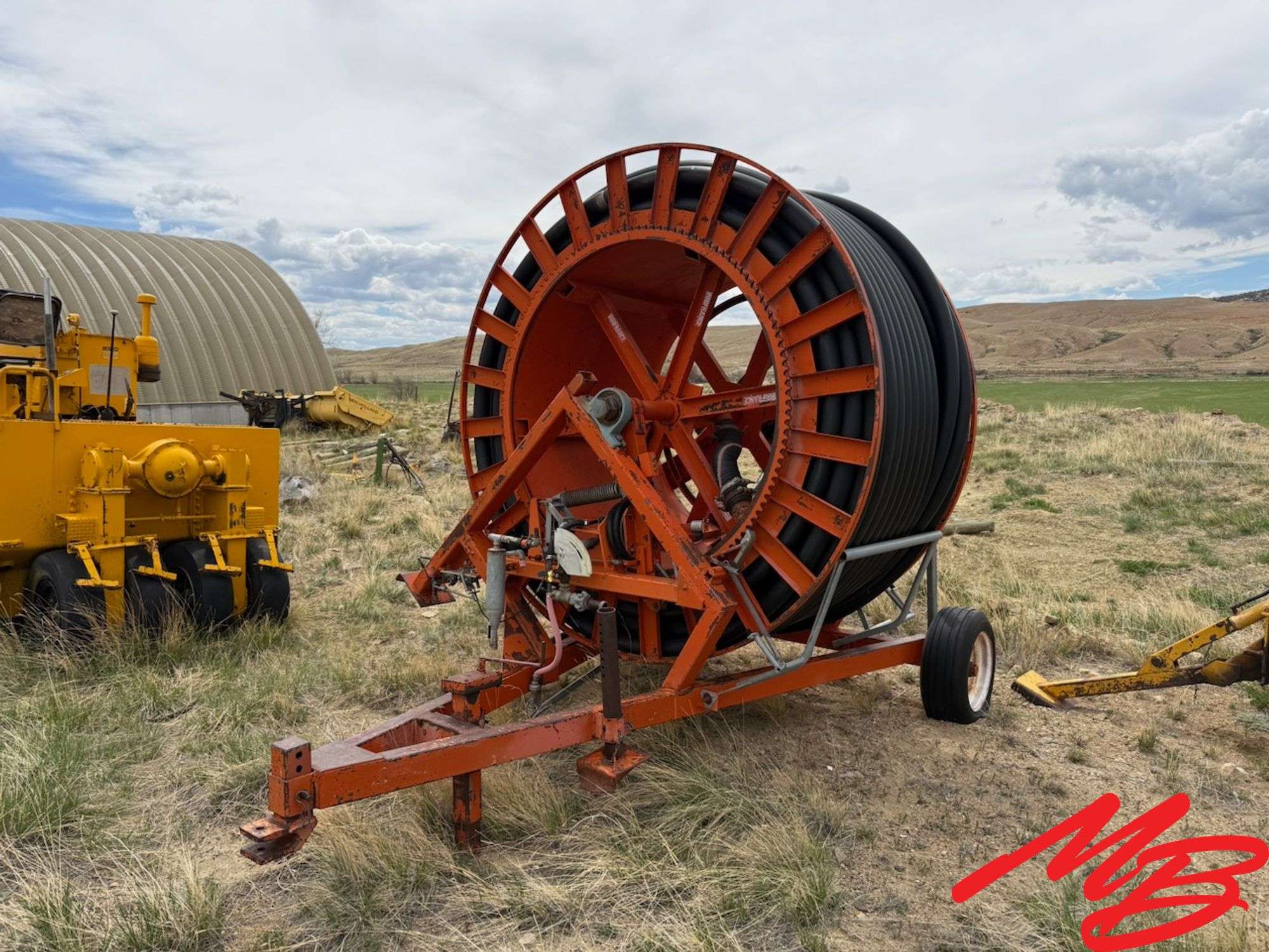 Irrifrance Hose Reel w/ 4" Poly Pipe
