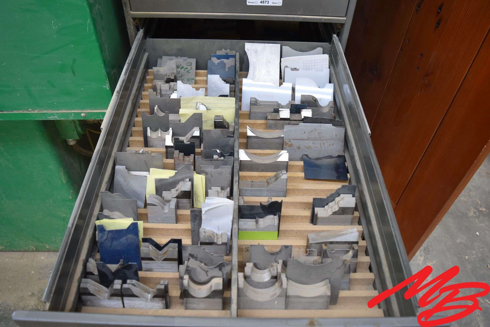 Molder Drawer Lot, High Speed Steel Misc Molding Bits