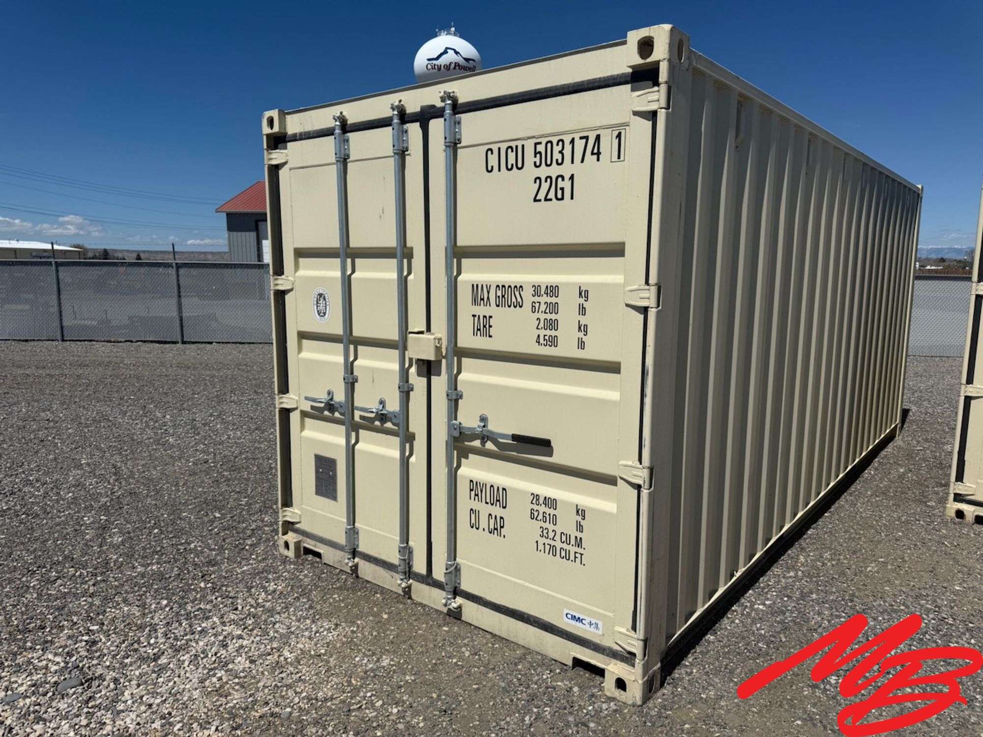 2024 20'x8' Container-One Trip