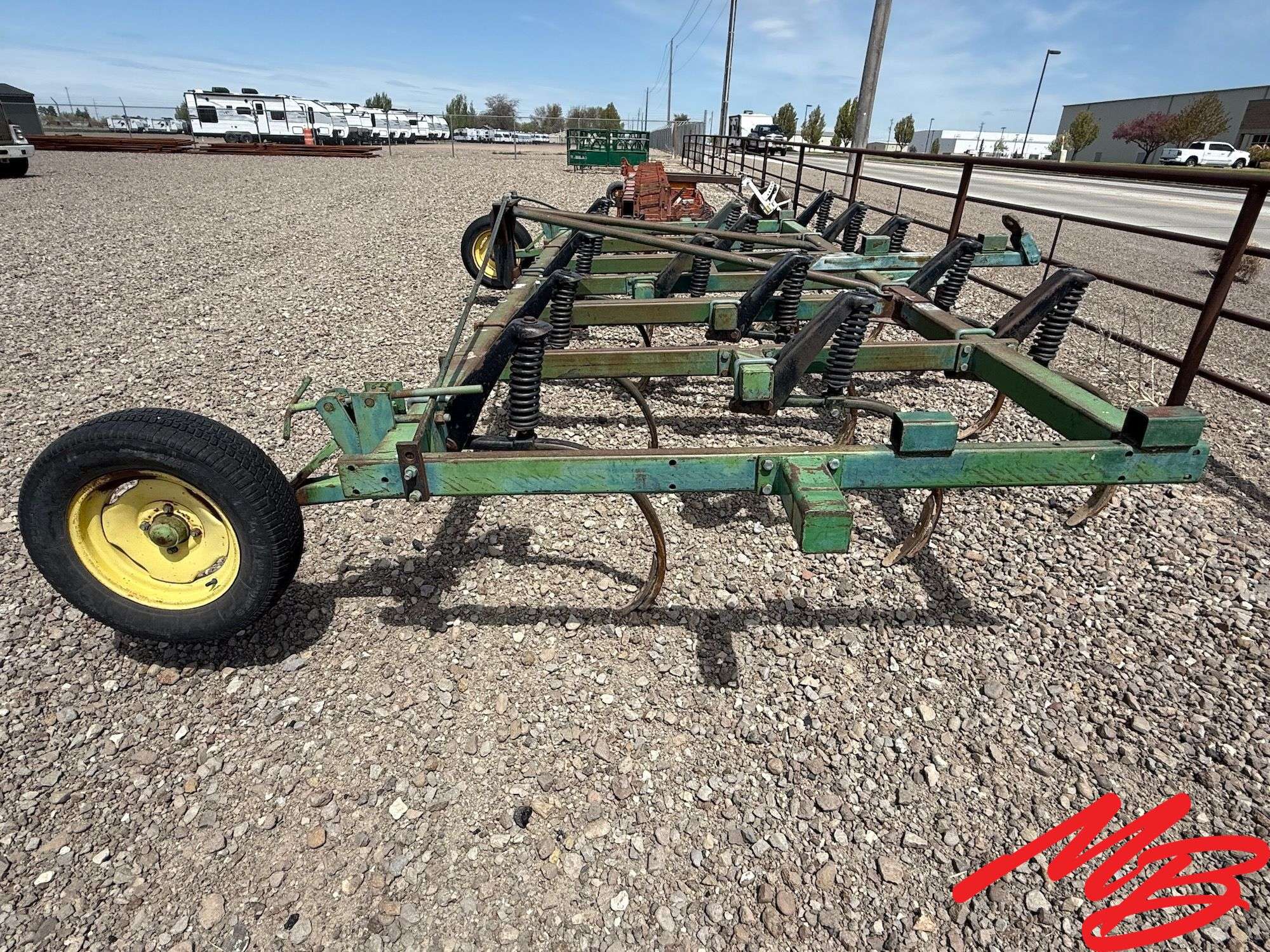 16' John Deere 1610 Chisel Plow, 15 spring shanks, 3-pt