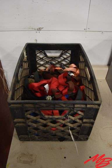 Basket w/Assorted Ratchet Straps