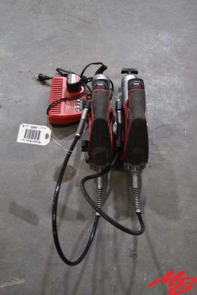 (2) Milwaukee 12v Grease Guns w/Charger